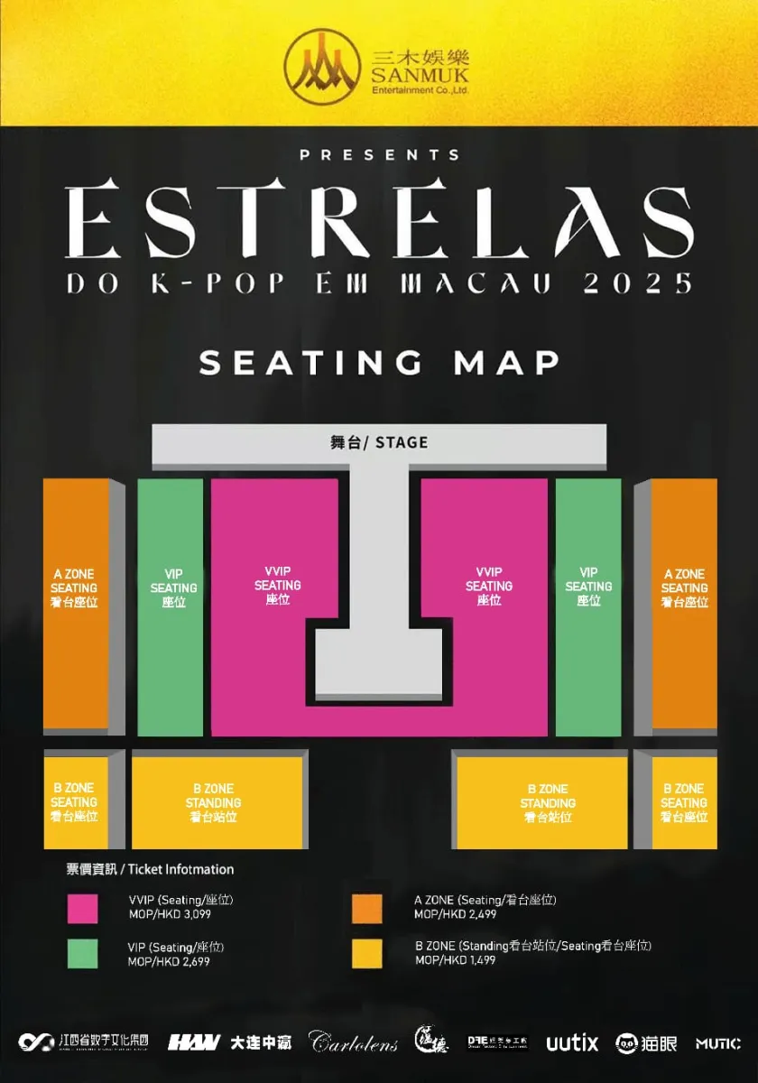 ESTRELAS DO KPOP場地圖